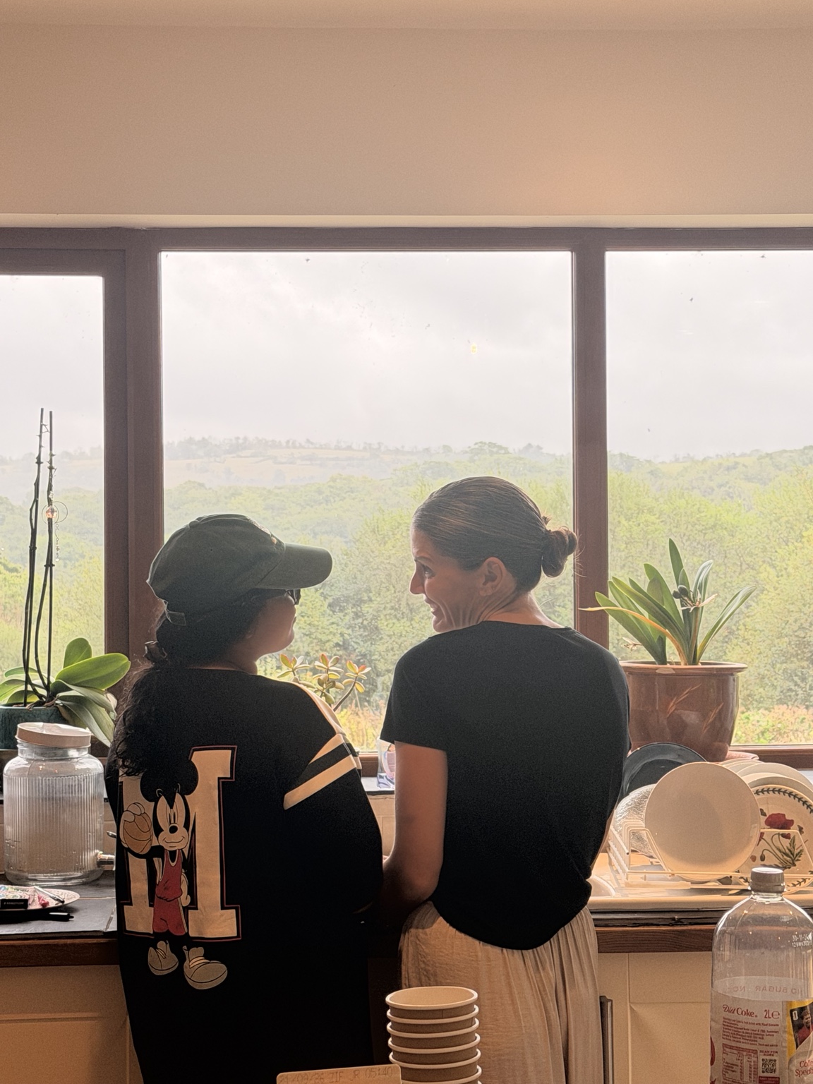 Two HELD community members connecting during a retreat