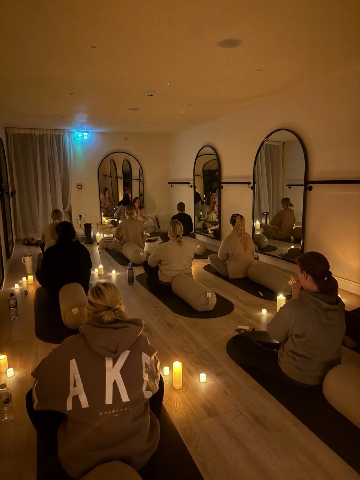 The HELD community gathered in a candlelit session