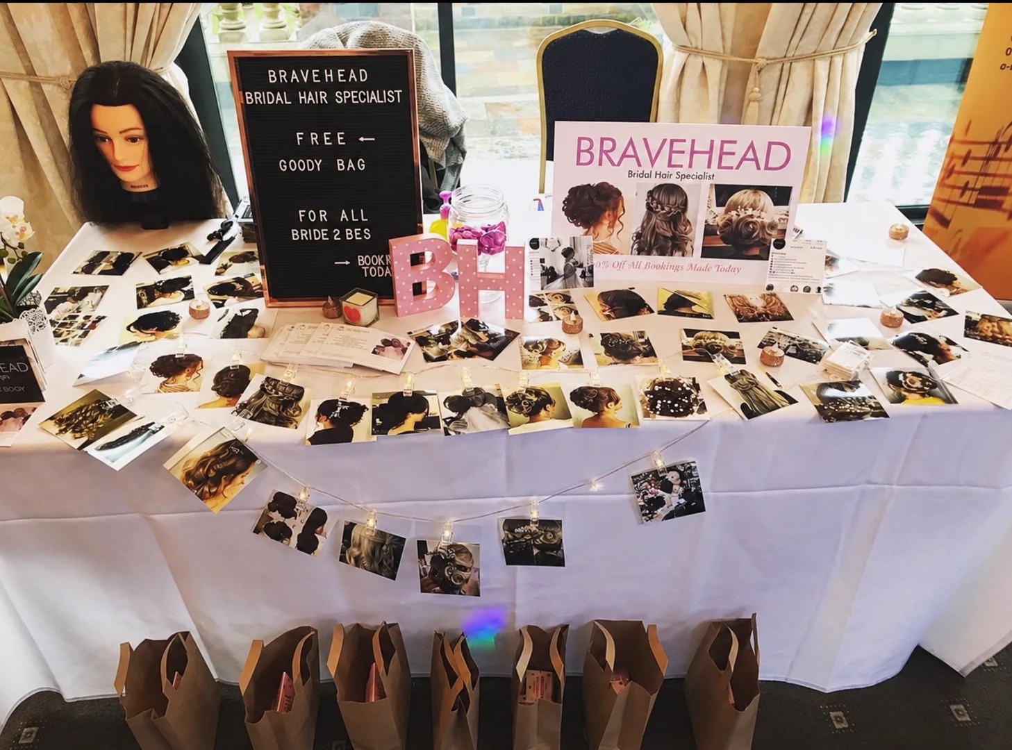 The BRAVEHEAD bridal business display