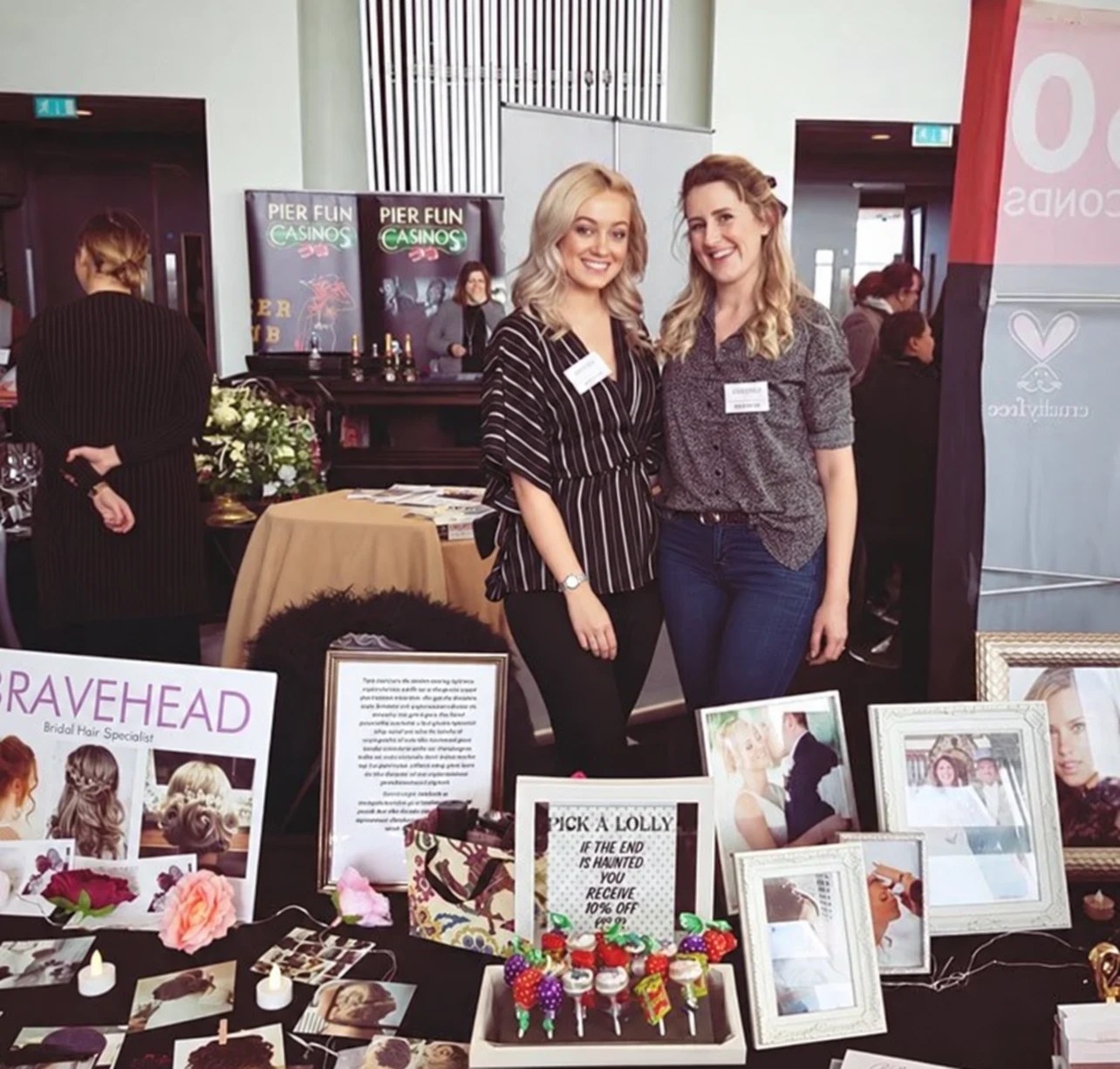 Leanne with her future Weddings and Events business partner