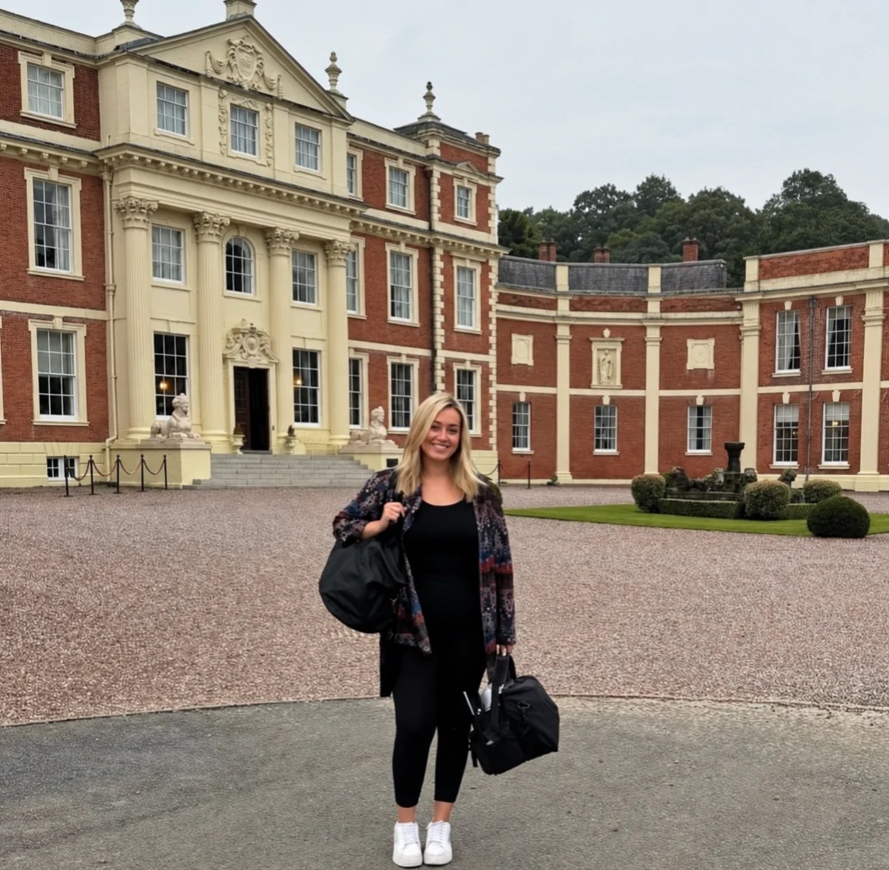 Leanne at a wedding venue during the BRHAIVE Weddings and Events journey